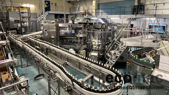 Used Filling line for non-returnable glass bottles with spirits # 30-24937