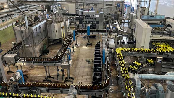 Used filling line for returnable glass bottles # 30-25112